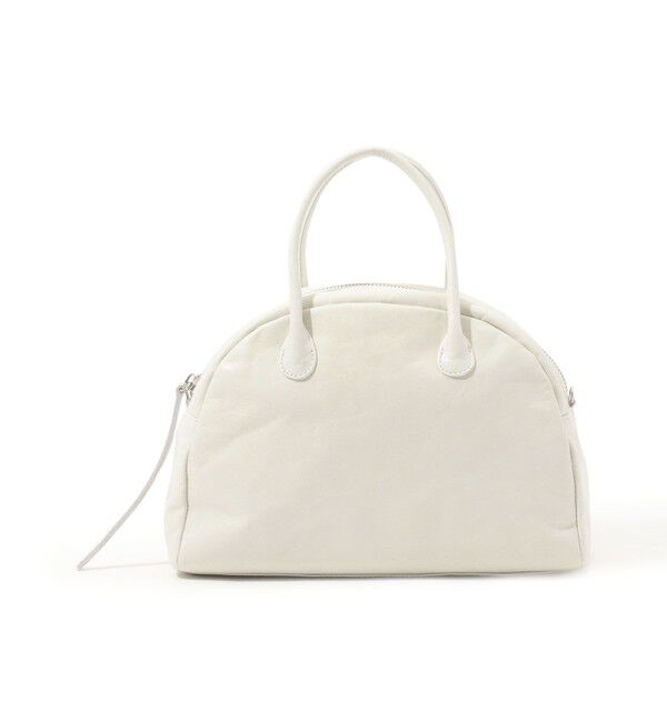 TOMORROWLAND GOODS「les basiques ハーフラウンドバッグ」|ハンドバッグ|11 ホワイト