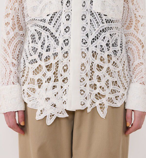 GALERIE VIE「バテンレース ドルマンスリーブシャツ」|シャツ・ブラウス|