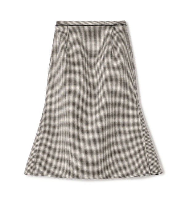 TOMORROWLAND collection「ガンクラブトゥースリバー 2-wayマーメイドスカート」|フレア|42 ライトベージュ系