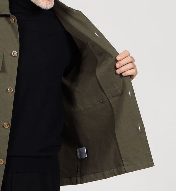 TOMORROWLAND MENS「【別注】GUY ROVER コットンツイル オーバーシャツ」|ブルゾン・スタジャン|