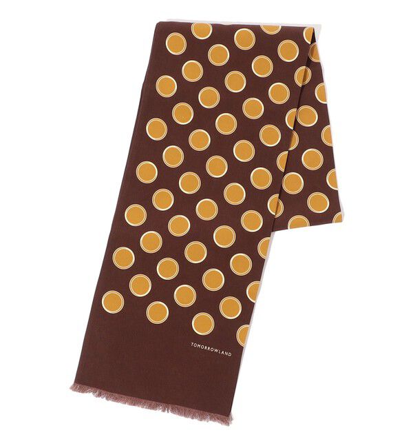 TOMORROWLAND GOODS「TOMORROWLAND MADE IN ITALY シルク ストール」|ストール|46 ブラウン系