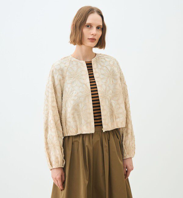 TOMORROWLAND collection「レーヌエンブロイダリー バルーンブルゾン」|ブルゾン・スタジャン|