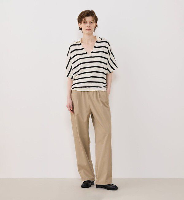 GALERIE VIE「ペーパーウール ポロカラープルオーバー」|ニット・セーター|