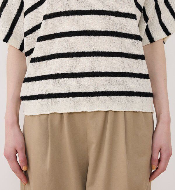 GALERIE VIE「ペーパーウール ポロカラープルオーバー」|ニット・セーター|