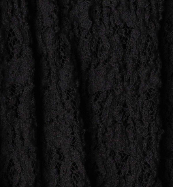 BACCA「ストレッチレース ギャザーノースリーブプルオーバー」|Tシャツ・カットソー|