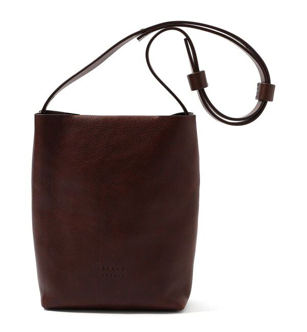TOMORROWLAND GOODS「ARRHE STUDIO レザーショルダーバッグ」|ショルダー・メッセンジャー|49 ダークブラウン