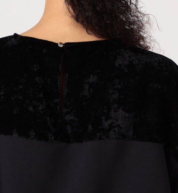 Ballsey「ベルベットコンビ Tブラウス」|シャツ・ブラウス|