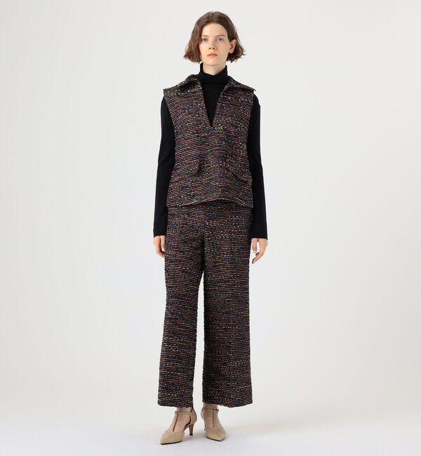 Ballsey「フリンジヤーンツイード ワイドパンツ」|その他|