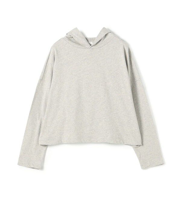GALERIE VIE「クレープコットンジャージー フーデッドプルオーバー」|パーカー|13 ライトグレー
