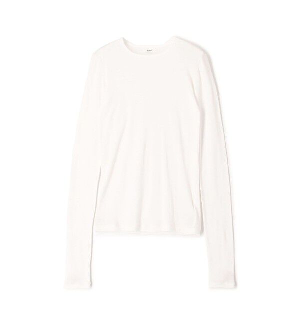 Edition「コットンシルクフライス クルーネックトップ」|Tシャツ・カットソー|11 ホワイト