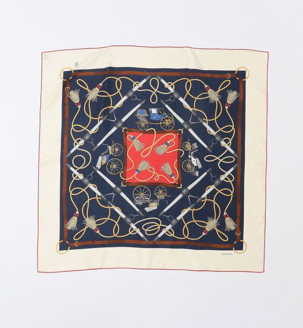 TOMORROWLAND GOODS「Atelier TOMORROWLAND TASSEL シルクスカーフ」|バンダナ・スカーフ|