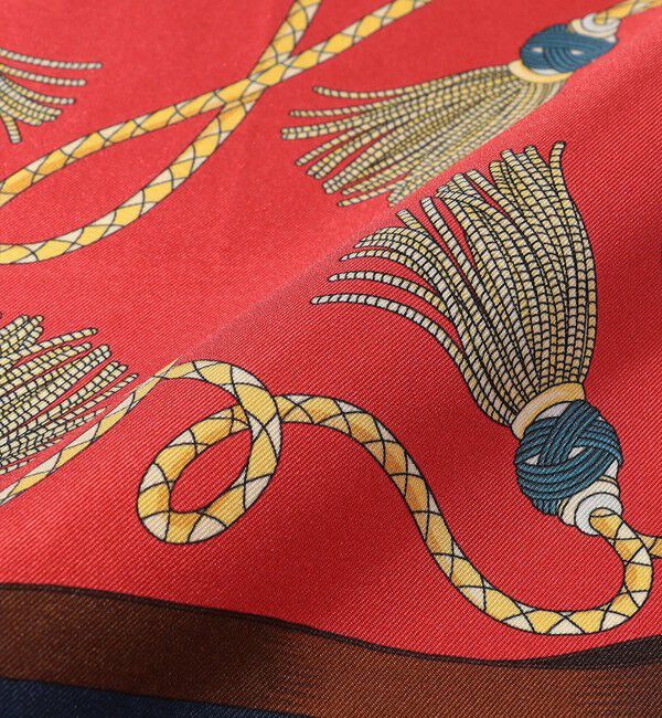 TOMORROWLAND GOODS「Atelier TOMORROWLAND TASSEL シルクスカーフ」|バンダナ・スカーフ|