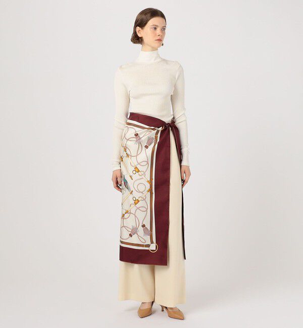 TOMORROWLAND GOODS「Atelier TOMORROWLAND TASSEL シルクスカーフ」|バンダナ・スカーフ|