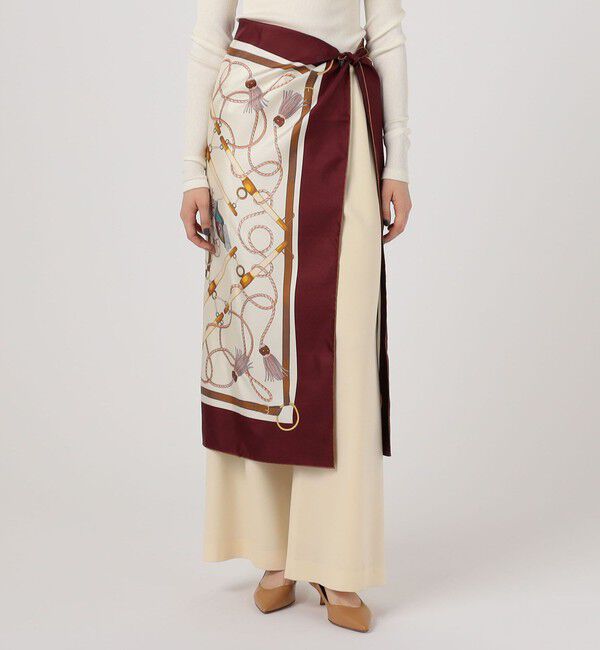 TOMORROWLAND GOODS「Atelier TOMORROWLAND TASSEL シルクスカーフ」|バンダナ・スカーフ|