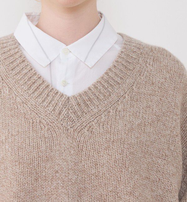 GALERIE VIE「ファインウール Vネックプルオーバー」|ニット・セーター|