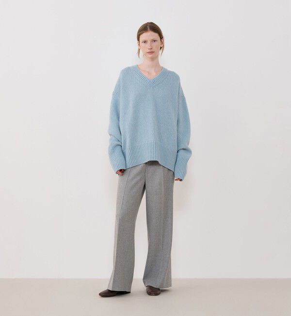 GALERIE VIE「ファインウール Vネックプルオーバー」|ニット・セーター|
