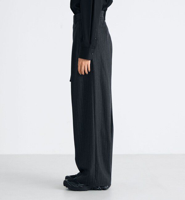 Edition「ストレッチフラノ ベルテッドスラックス」|スラックス|