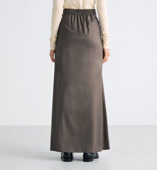 Edition「Super160's ウールツイル Iラインスカート」|スカート|