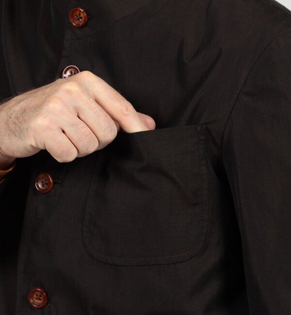 TOMORROWLAND MENS「コットンシャンブレー サボアジャケット」|ブルゾン・スタジャン|