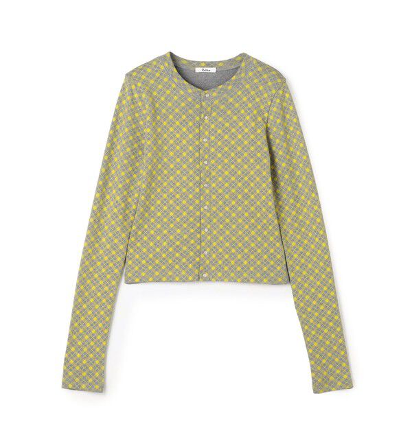 Edition「コットンモダールフライス プリント カーディガン」|Tシャツ・カットソー|24 イエロー系