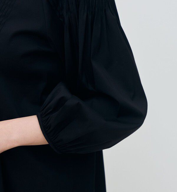 TOMORROWLAND collection「ハイパワーストレッチブロード ピンタックブラウス」|シャツ・ブラウス|