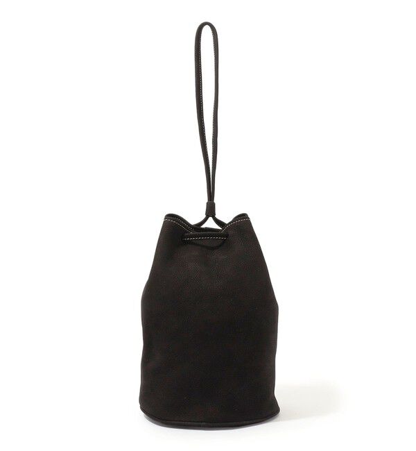 TOMORROWLAND GOODS「【別注】Charles et Charlus Escalaヌバックレザー 巾着バッグ」|ハンドバッグ|19 ブラック（Noir）