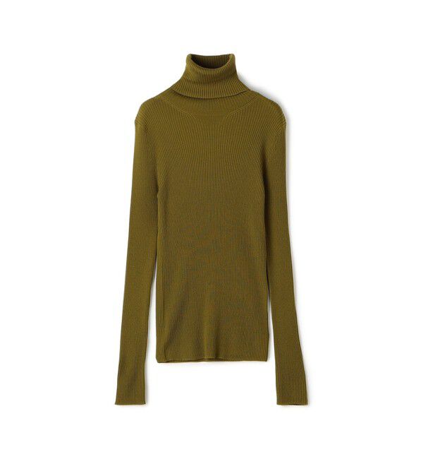 GALERIE VIE「プルミエールウールリブ タートルネックプルオーバー」|ニット・セーター|55 グリーン