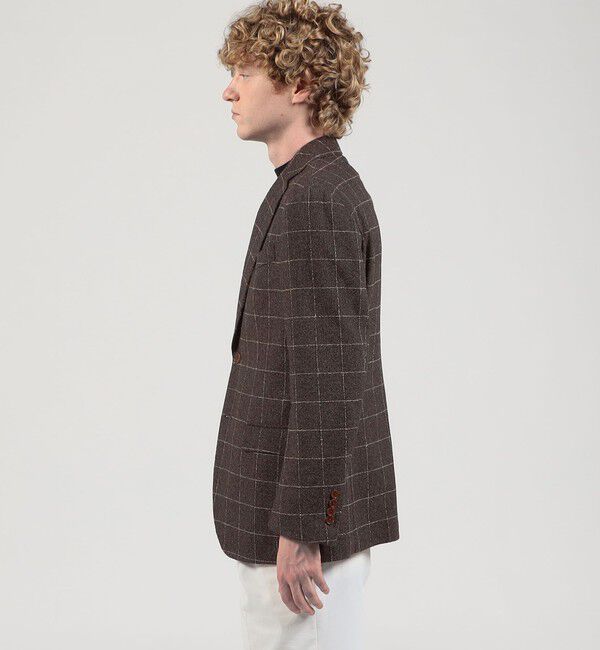 TOMORROWLAND MENS「ウールシルクナイロン シングルブレステッド 2Bジャケット BOTTO GIUSEPPE」|テーラードジャケット|