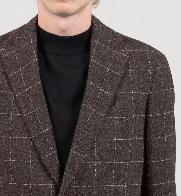 TOMORROWLAND MENS「ウールシルクナイロン シングルブレステッド 2Bジャケット BOTTO GIUSEPPE」|テーラードジャケット|