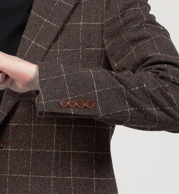 TOMORROWLAND MENS「ウールシルクナイロン シングルブレステッド 2Bジャケット BOTTO GIUSEPPE」|テーラードジャケット|