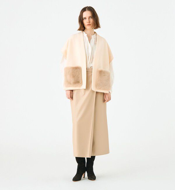 Ballsey「ウールポリエステルミラノリブ ショートスリーブカーディガン」|カーディガン|