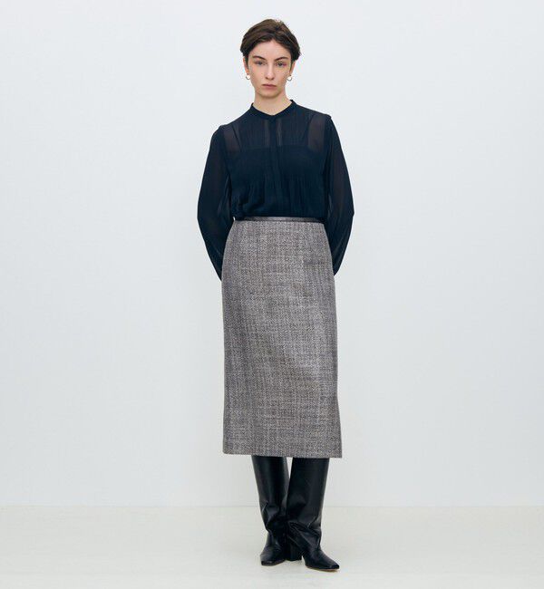 TOMORROWLAND collection「シルクシフォン ピンタックブラウス」|シャツ・ブラウス|