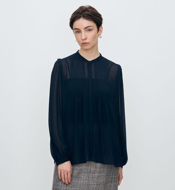 TOMORROWLAND collection「シルクシフォン ピンタックブラウス」|シャツ・ブラウス|