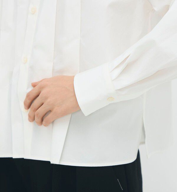 CABaN「コットンシルクタイプライター ランダムダックシャツ」|シャツ・ブラウス|