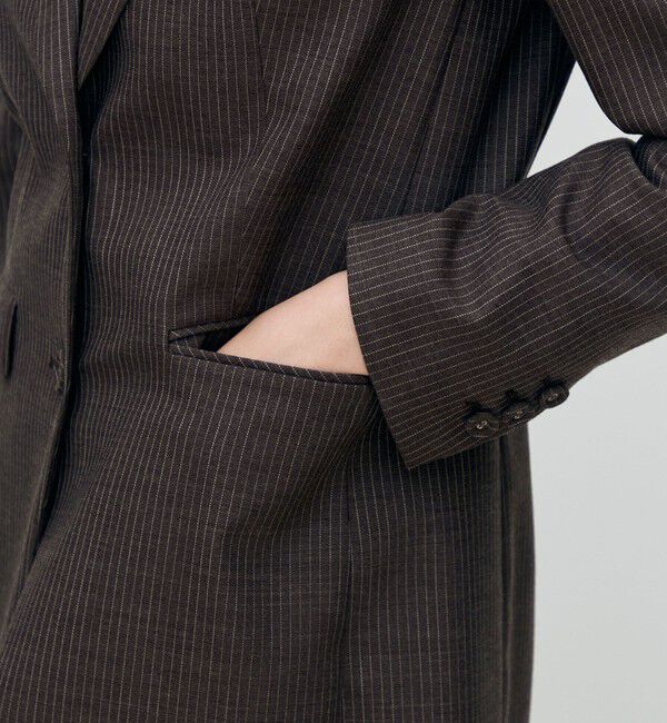 TOMORROWLAND collection「シングルトラックストライプ 2Bテーラードジャケット」|テーラードジャケット|