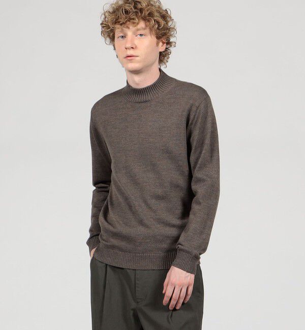 TOMORROWLAND MENS「TOMORROWLAND tricot メリノベーシック モックネックプルオーバー」|ニット・セーター|