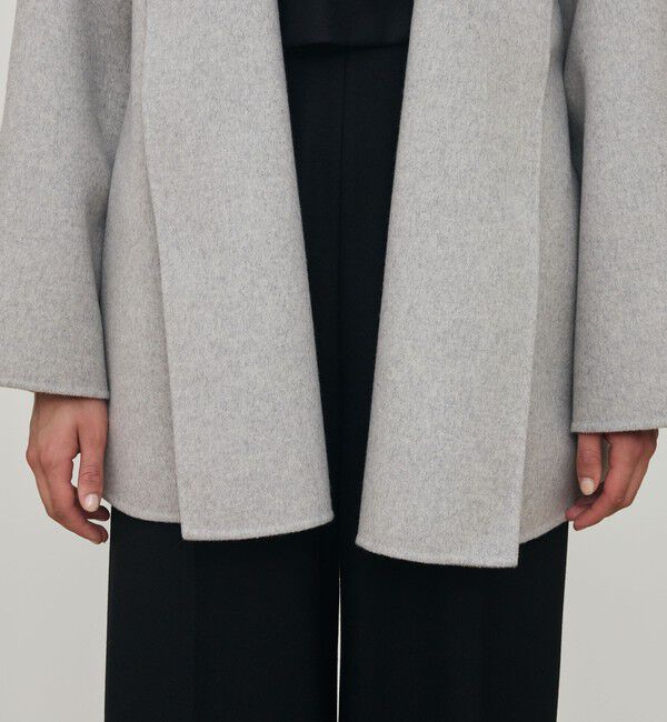 DES PRES「ダブルフェイスメルトンビーバー フーディーミディコート」|その他|