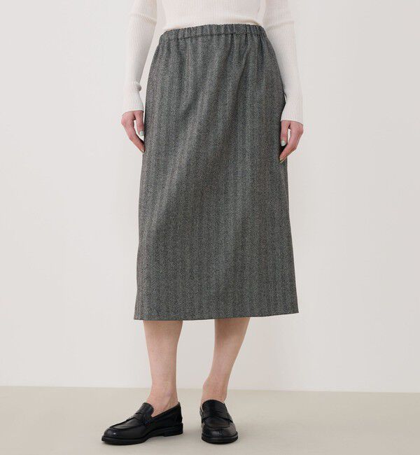 GALERIE VIE「ライトフラノストレッチ イージースカート」|スカート|