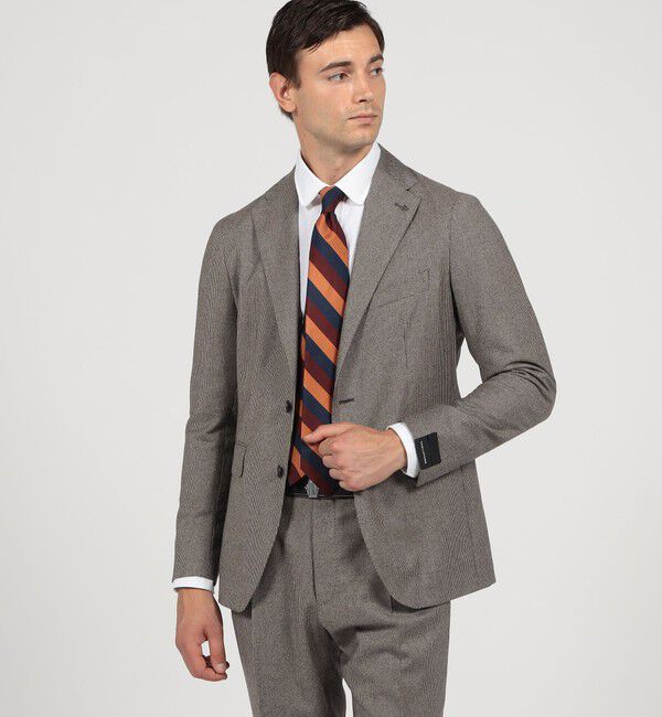 TOMORROWLAND MENS「【別注】TAGLIATORE ウールサキソニーハウンドトゥース シングルブレステッド2Bスーツ」|スーツ|