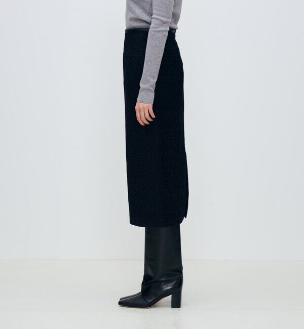 TOMORROWLAND collection「モールアニマル ストレートスカート」|タイト|