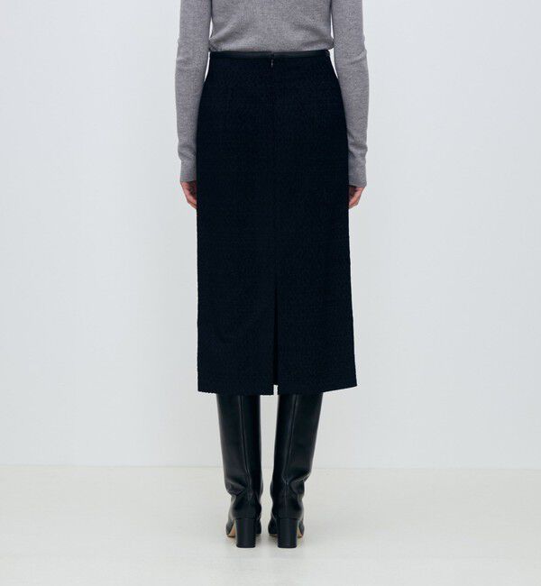 TOMORROWLAND collection「モールアニマル ストレートスカート」|タイト|