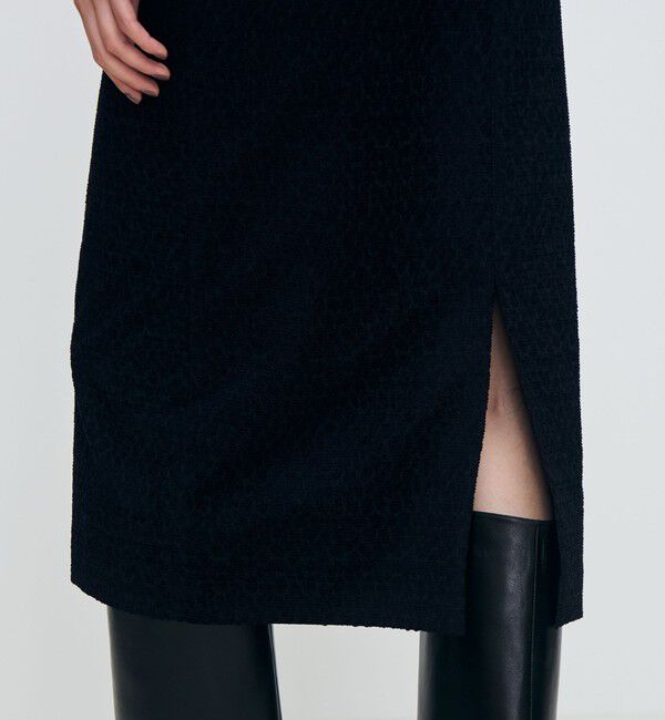 TOMORROWLAND collection「モールアニマル ストレートスカート」|タイト|