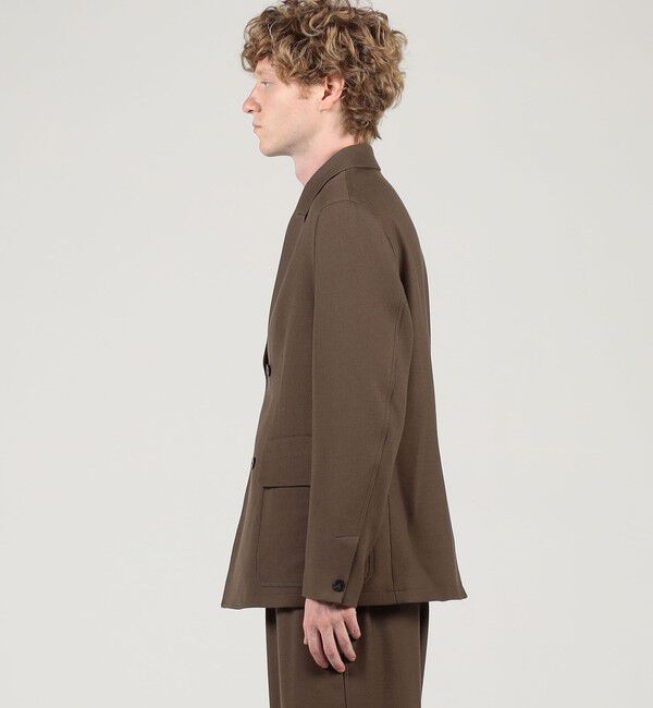 TOMORROWLAND MENS「ウールギャバジン ダブルブレステッド 4Bジャケット」|テーラードジャケット|