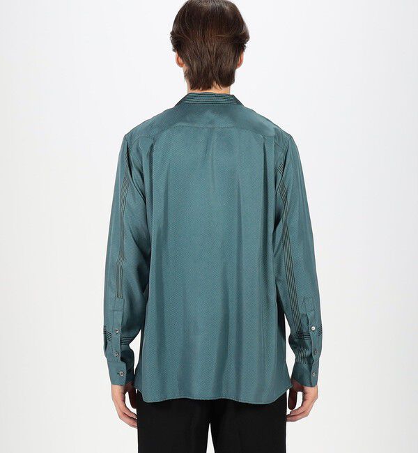 TOMORROWLAND MENS「シルクツイル パネルプリント オープンカラーシャツ 」|シャツ・ブラウス|