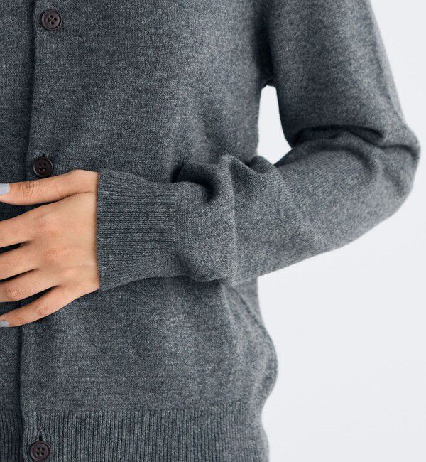 Edition「エクストラファインウール クルーネックカーディガン」|カーディガン|