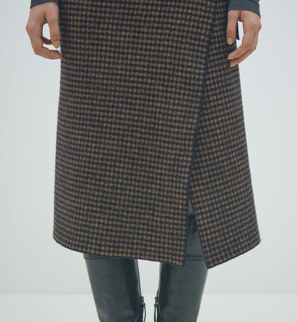 MACPHEE「ウールジャカード ラップスカート」|スカート|