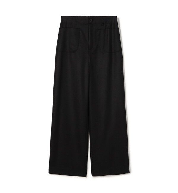 GALERIE VIE「ライトフラノストレッチ マリンパンツ」|その他|19 ブラック