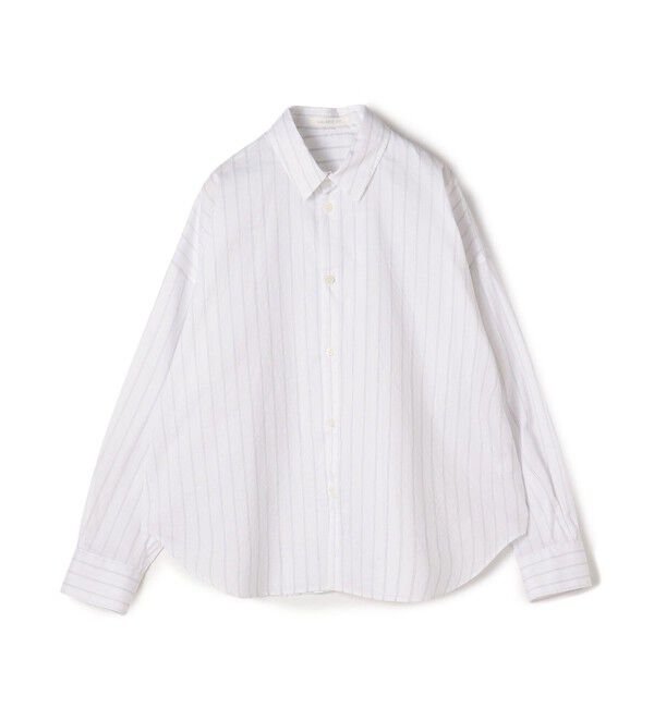 GALERIE VIE「コットンシルクブロード ドロップショルダーシャツ」|シャツ・ブラウス|14 ホワイト系