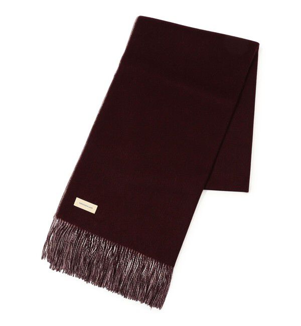 TOMORROWLAND GOODS「TOMORROWLAND カシミヤ ダブルフェイスストール」|ストール|76 ワイン系