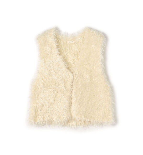 DES PRES「ベビーキッドモヘヤ Vネックベスト」|ベスト・ジレ|11 ホワイト
